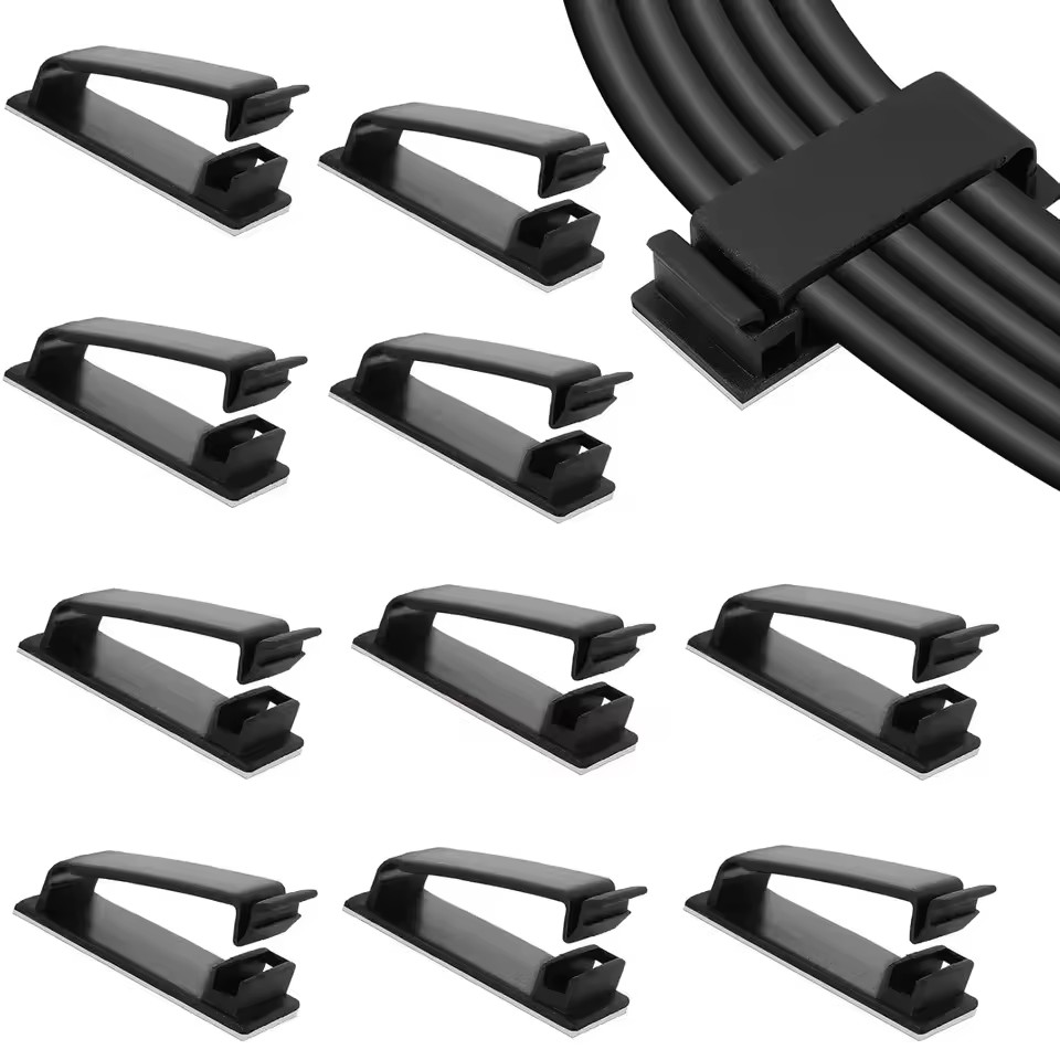Car Cable Organizer - Organizzatore di cavi autoadesivo, morsetti per