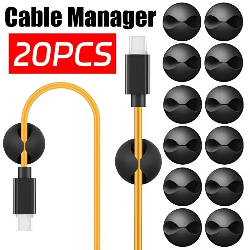 Car Cable Organizer - Clip per cavi da scrivania, organizer