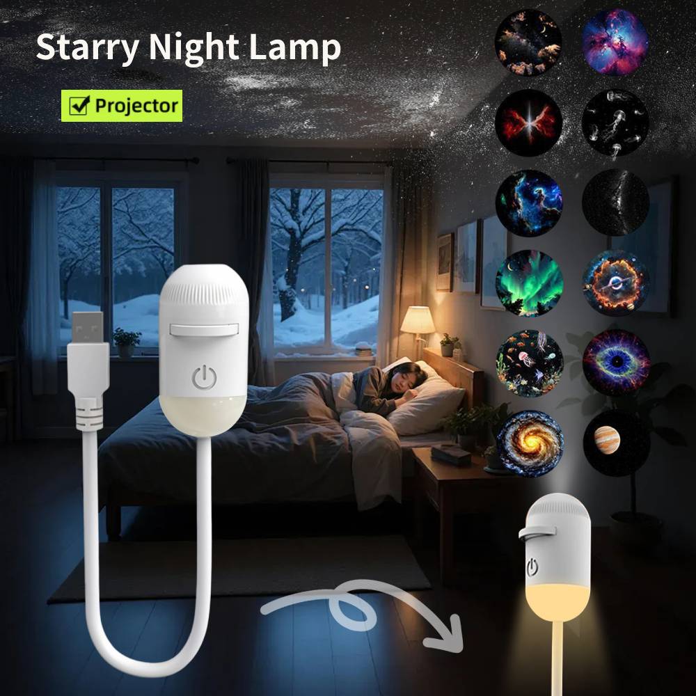 Car Led Light - Mini Proiettore di Stelle Galattiche, Luce