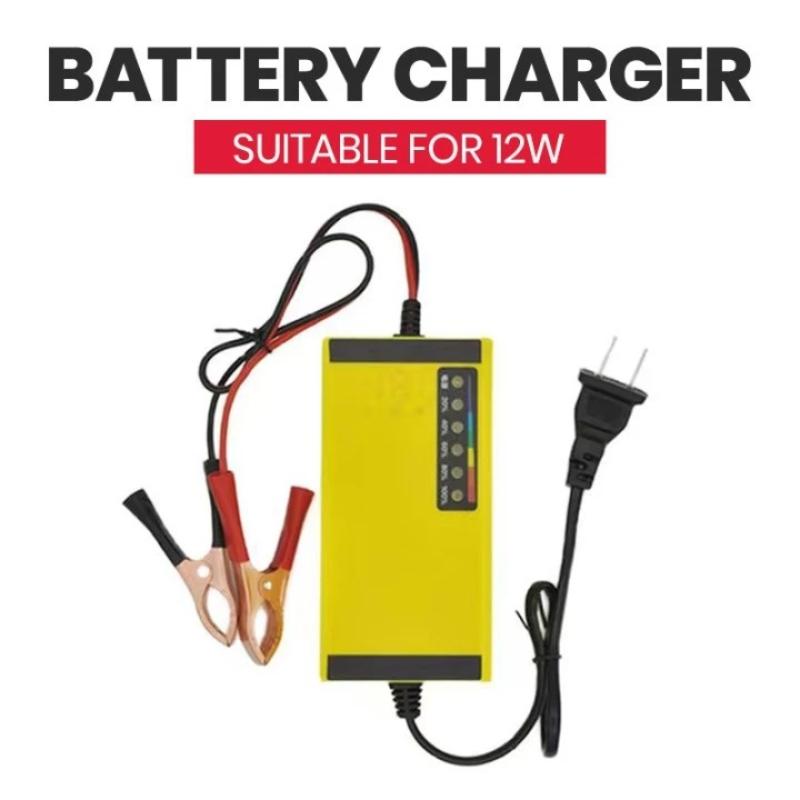 Car Charger - Caricabatterie per auto 12V 4AH-20AH, caricabatterie