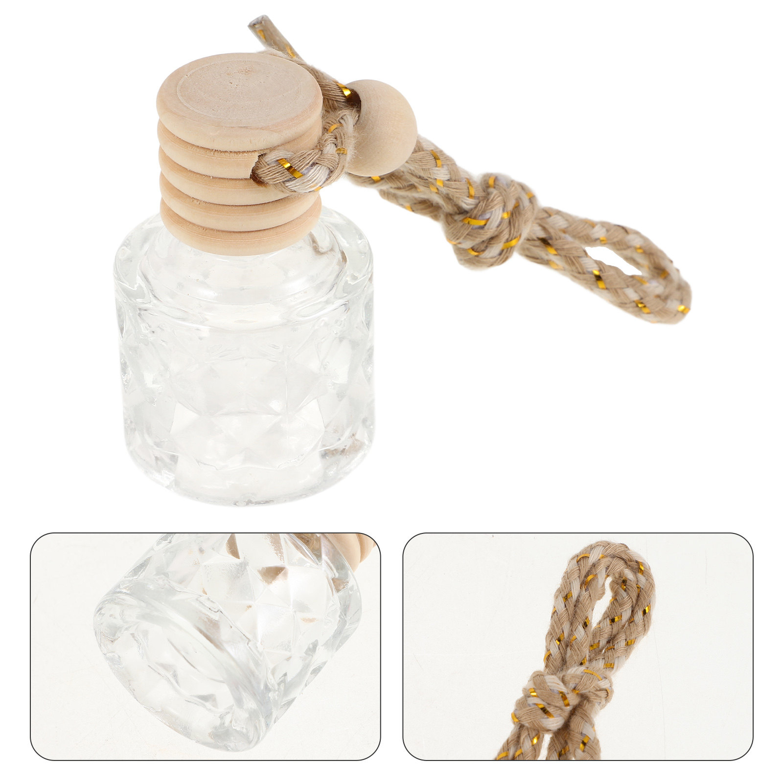 Car Air Freshener - 2 pezzi di flaconi in vetro