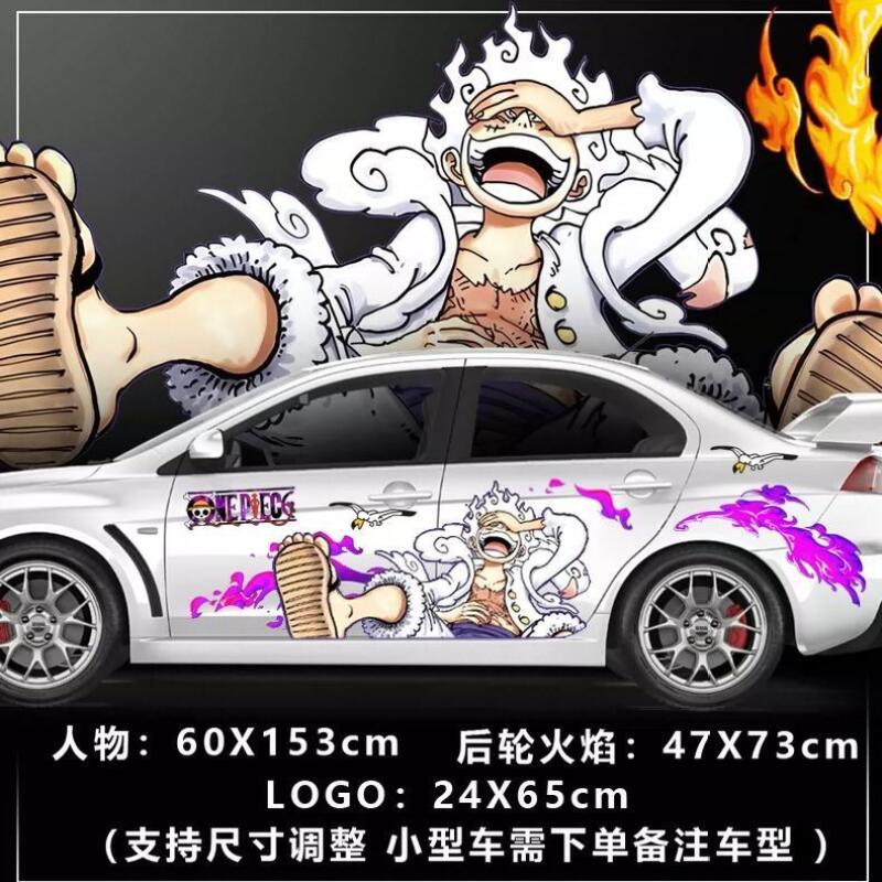 Car Accessories Japanese - Adesivo One Piece per Decorazione Carrozzeria